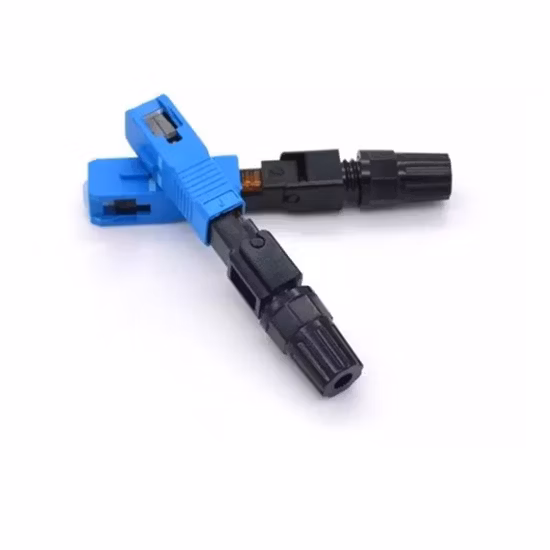 Connettore rapido rapido in fibra ottica meccanica Sc/APC per cavo drop wire FTTH